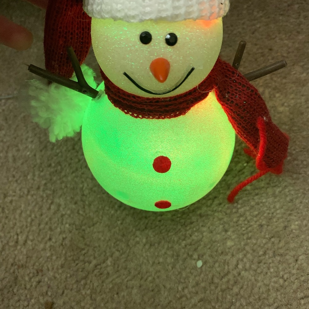 Color-Changing Snowman USB Plug-In Decor - Picture 3 of 5